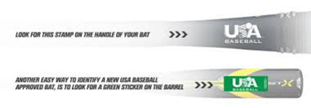 Look for the USA Baseball sticker on the bottom of your bat